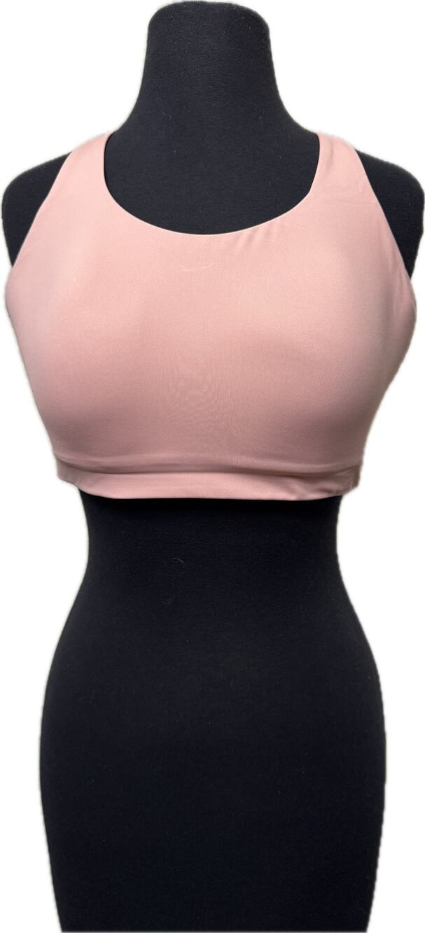 Lululemon Energy Bra High Support 34DDD Dusty Pink Crossback Running Sports Bra